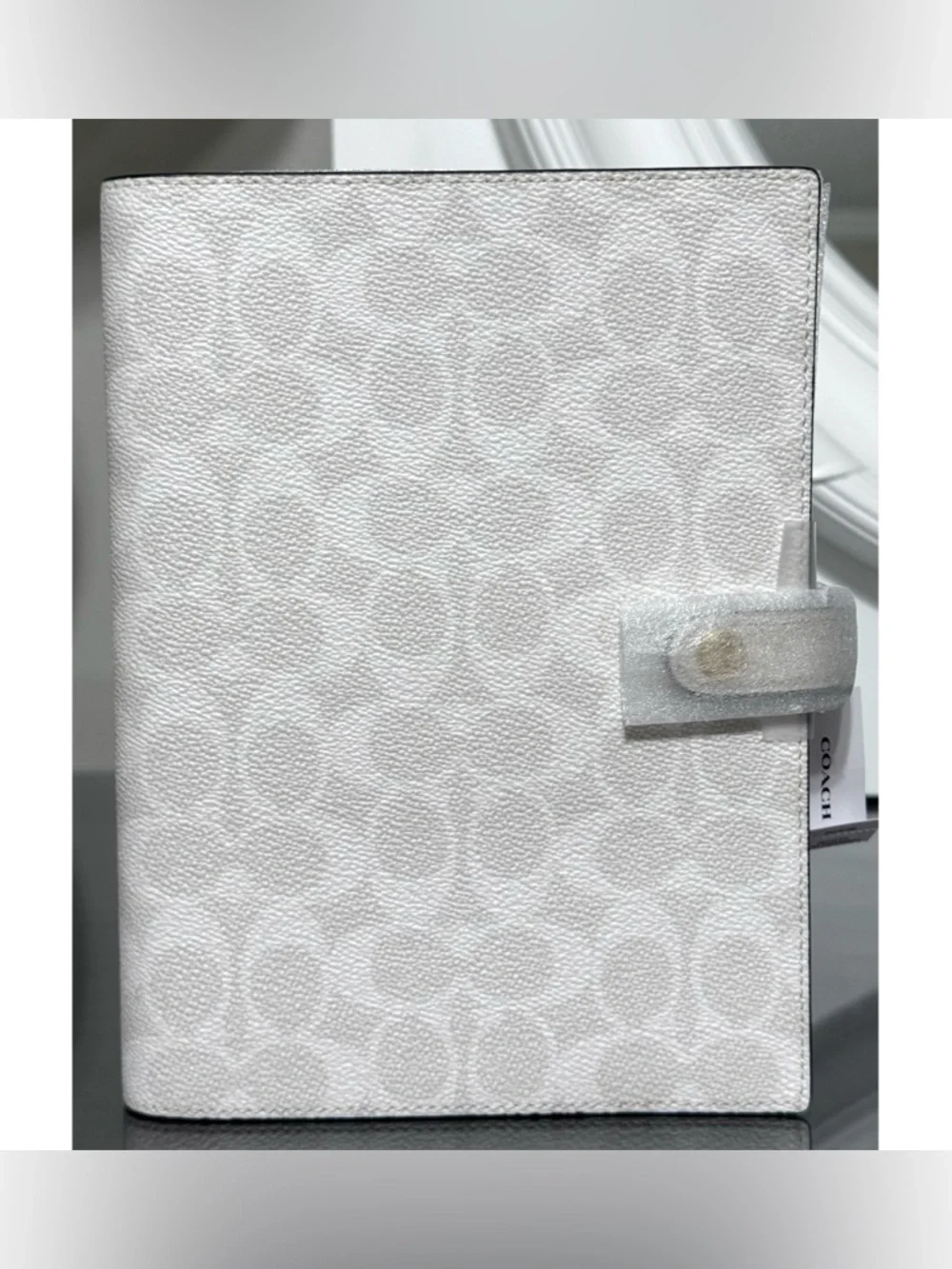 COACH Notebook In Signature‎ Canvas, IM/WHITE/CHALK